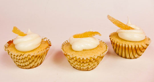 lemon ginger mini cupcakes