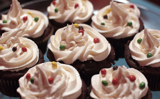 Frosted Caramel Cupcakes