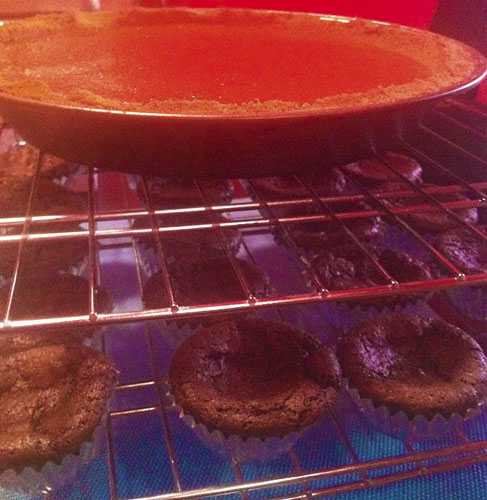 Pumpkin Pie and Chocolate Cupcakes