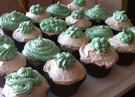 St. Patrick's cupcakes