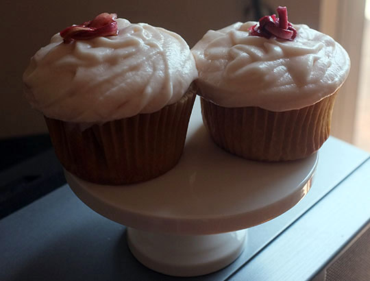 rhubarb cupcakes