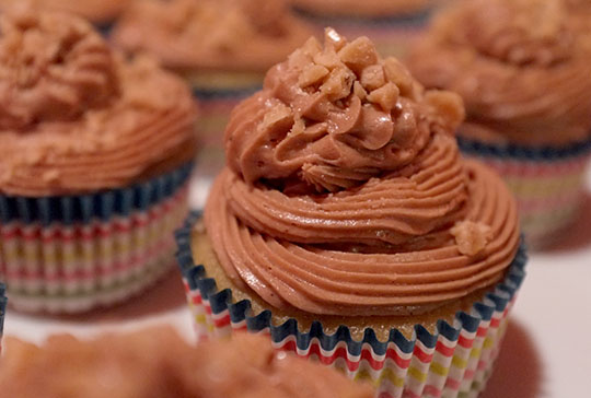 toffee cupcake