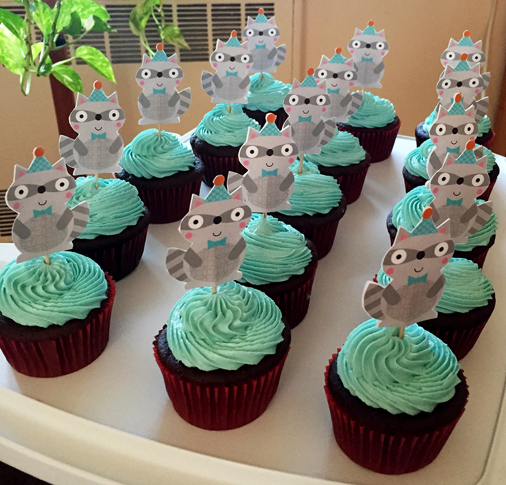 Raccoon Cupcakes