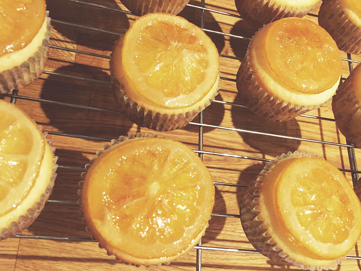 Candied Lemon Cupcakes