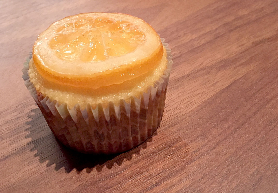 Lemon Cupcakes with Candied Lemon