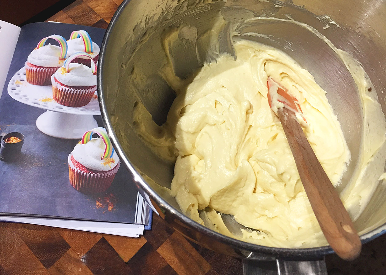 Baking Rainbow Cupcakes