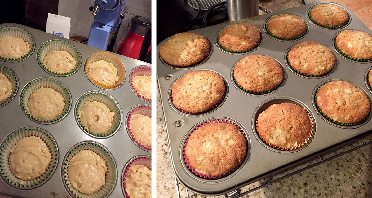 Baking Pear Cupcakes