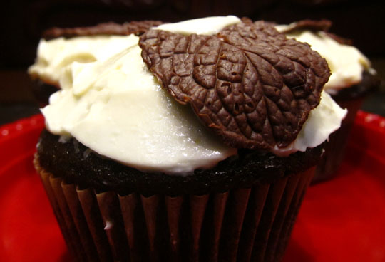 mint chocolate cupcake