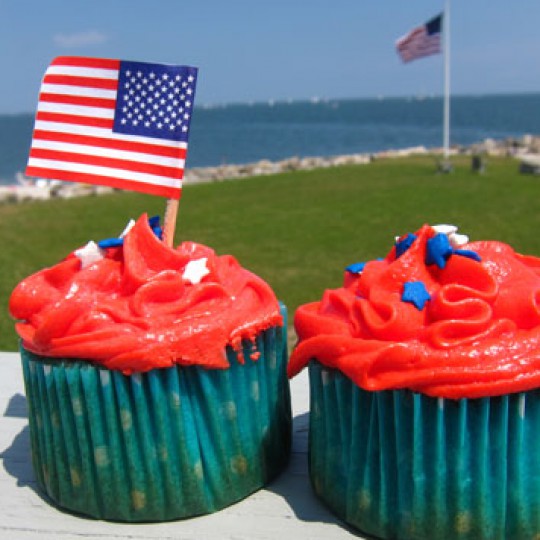 vanilla cupcakes with vanilla buttercream