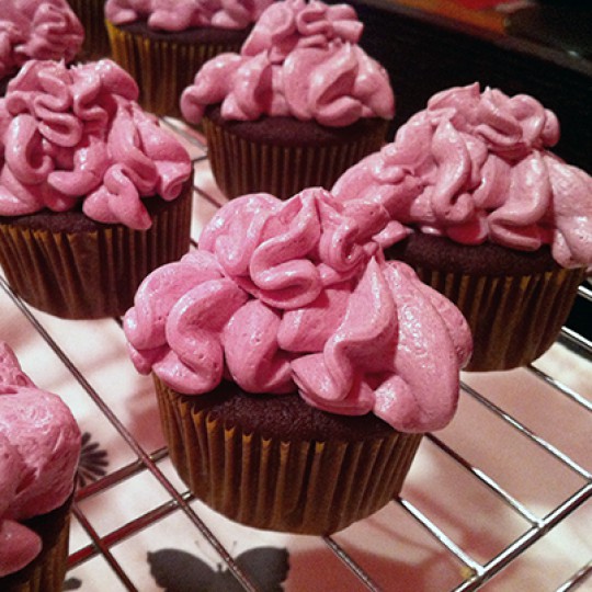 red wine cupcakes