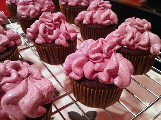 red wine cupcakes